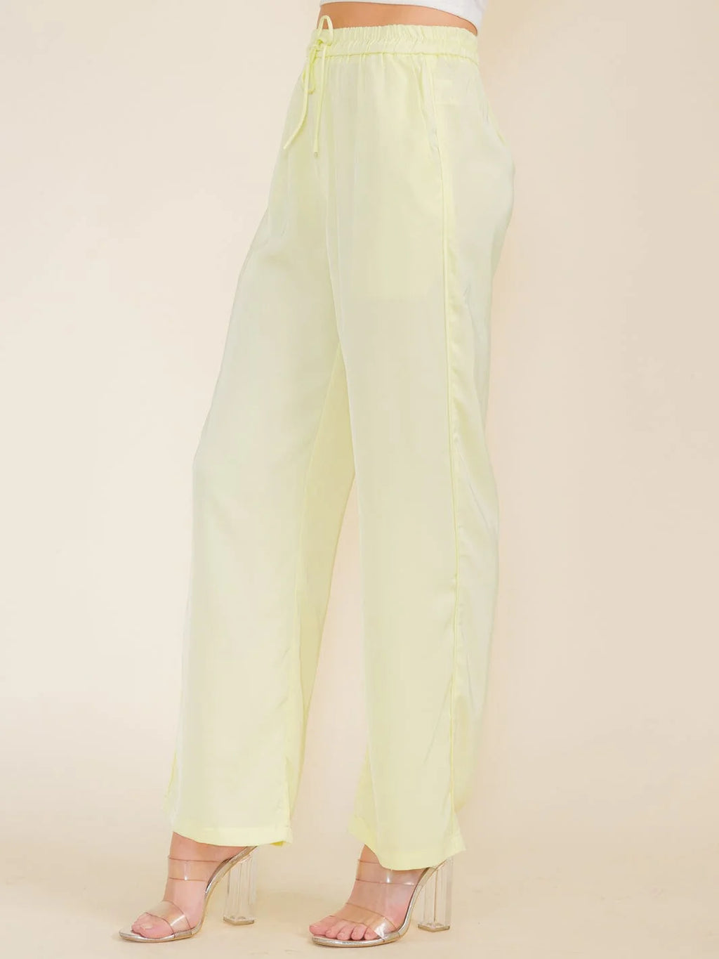Lime Ice Wide Leg Lounge Pants